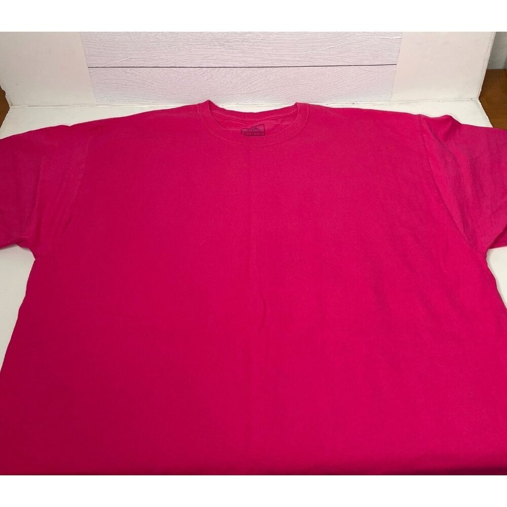 Fruit Of The Loom Short Sleeve Crewneck Solid Pink Crafting T-Shirt Womens XL